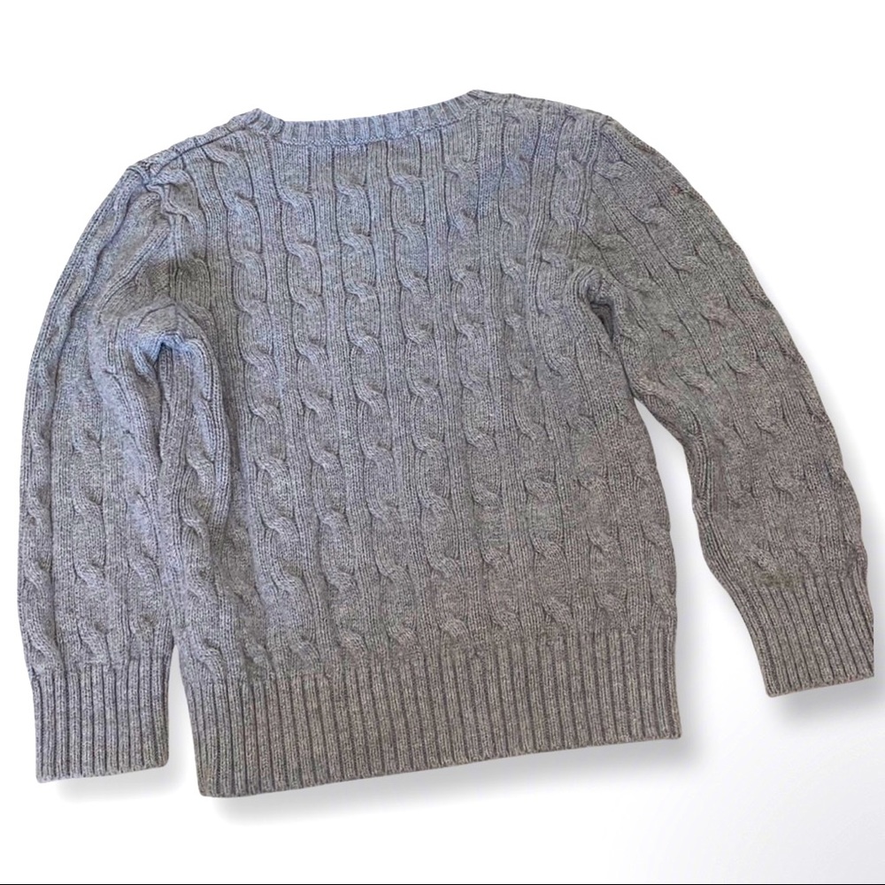 🛑Sold🛑 Boys Polo Ralph Lauren Cable Knit Sweater size 4T - Picture 2 of 4